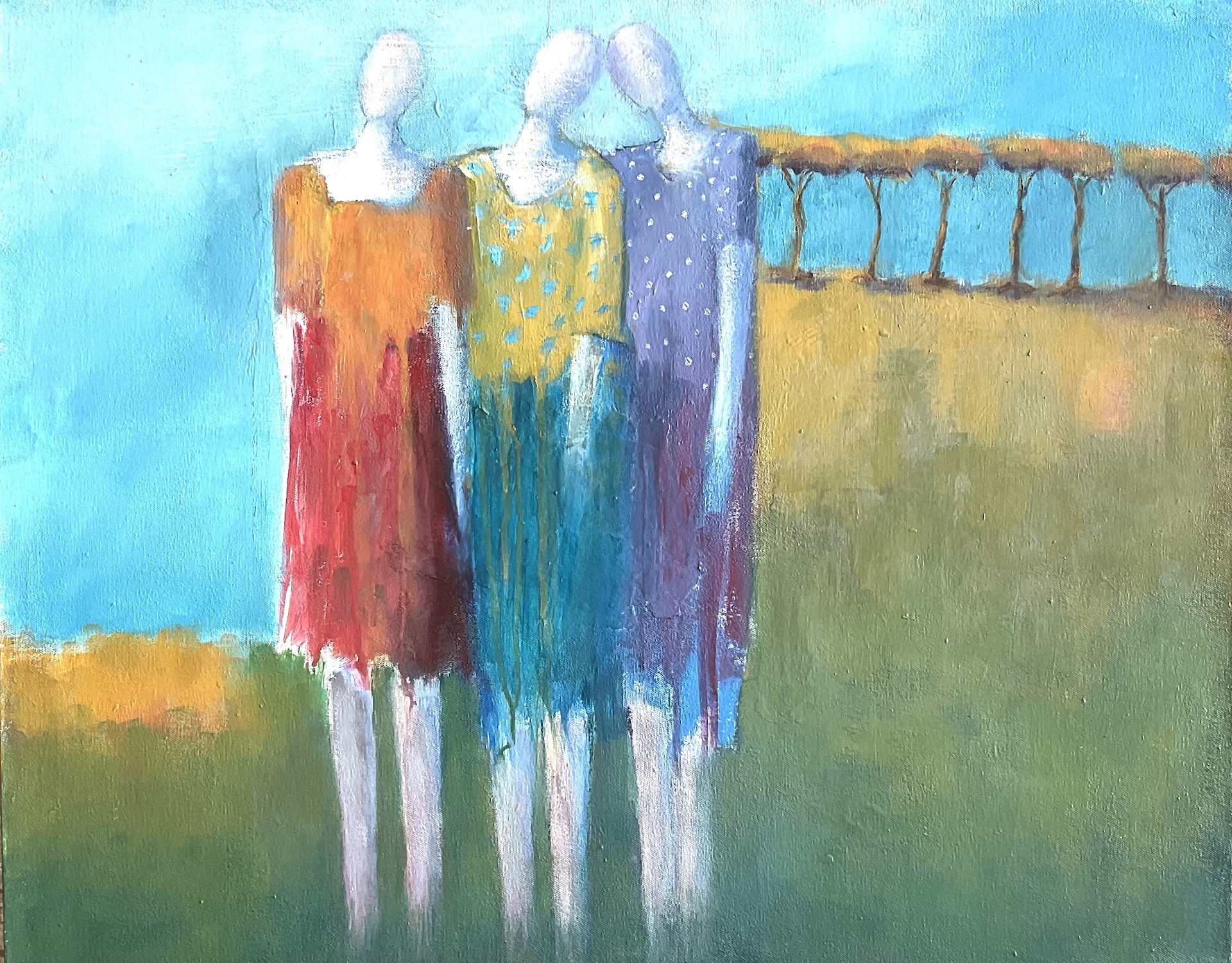 three women art
