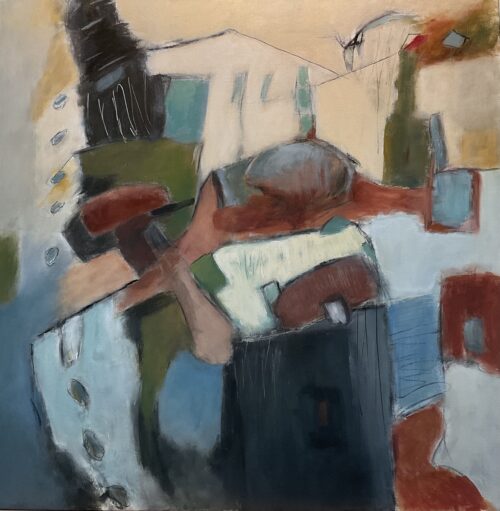 Abstract cityscape art